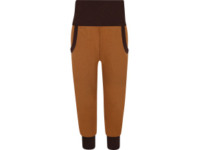 SLIM chlapecké hnědé tepláky