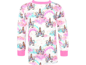 Dívčí tričko s dlouhým rukávem Jednorožci