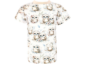 Dívčí tričko s krátkým rukávem Sovičky