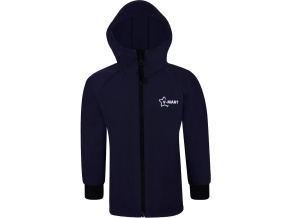 Dětská premium tmavě modrá softshellová bunda