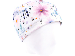 Dívčí jarní podzimní čepice Kytičky