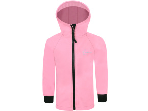 Dívčí premium starorůžová softshellová bunda