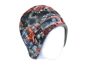 Dětská zateplená čepice hasiči