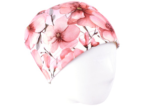 Dívčí jarní podzimní čepice Květiny