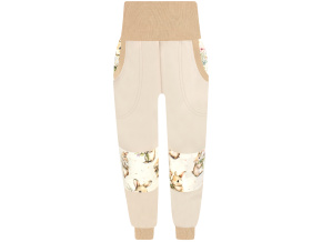 Dětské tepláky s dvojitými koleny zajíčci