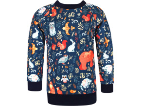 Dívčí mikina Zvířátka a ornamenty