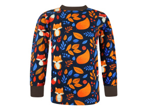 Dětské tričko s dlouhým rukávem Lišky