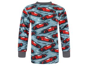 Chlapecké tričko s dlouhým rukávem Závodní auta