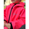 Dívčí premium neonově růžová softshellová bunda detail1