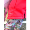 Dívčí premium neonově růžová softshellová bunda detail2