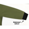 Chlapecká PREMIUM khaki softshellová bunda detail rukávu