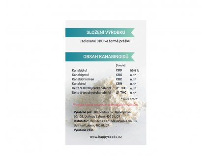 cbd izolat prasek