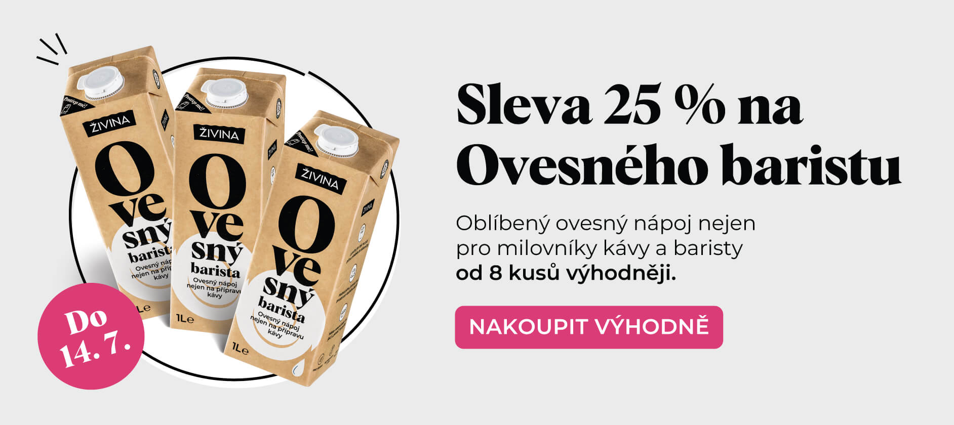 -25 % Ovesný barista