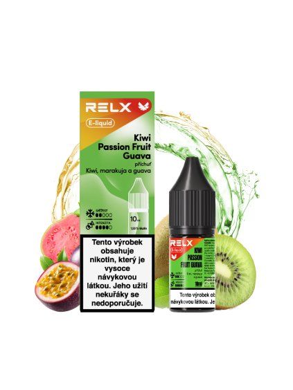 Passion fruit kiwi guava fruit+splashes