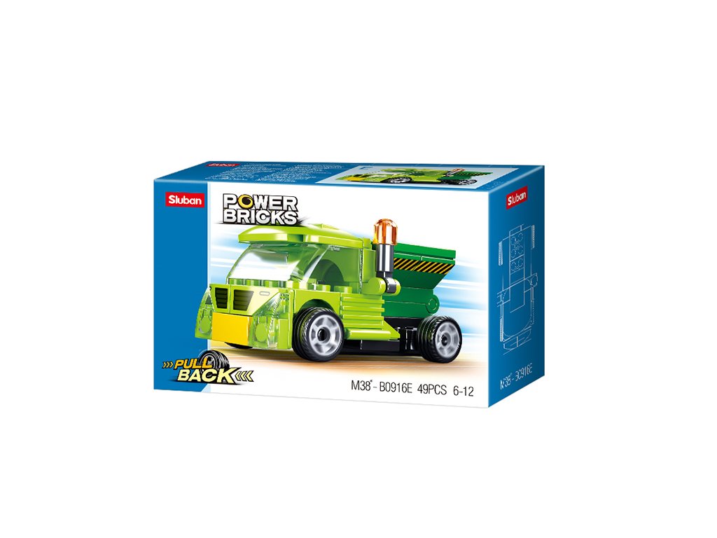 Sluban Power Bricks M38-B0916E Natahovací auto sklápěč