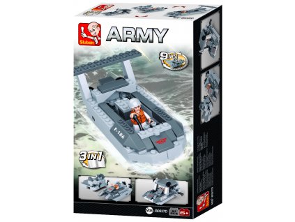 Sluban Army Creator M38-B0537D Vyloďovací člun 3v1
