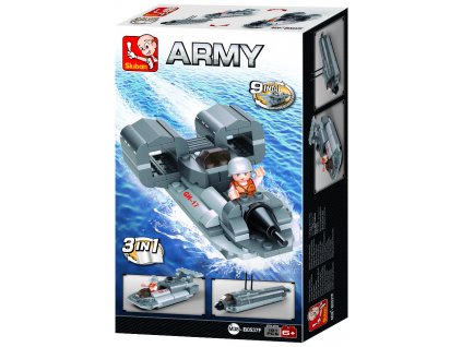 Sluban Army Creator M38-B0537F Tryskový člun 3v1