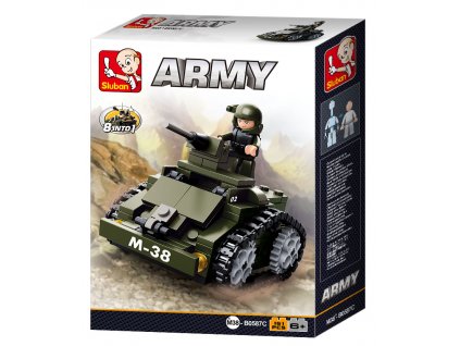 Sluban ARMY 8into1 M38-B0587C Obrněný vůz