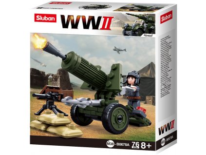 Sluban WWII M38-B0678A 4into1 Protitankový kanón