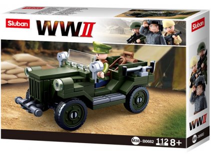 Sluban WWII M38-B0682 Sovětský terénní vůz GAZ 67