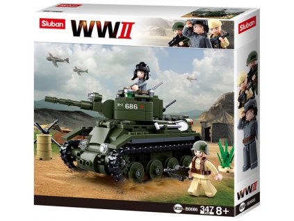 Sluban WWII M38-B0686 Sovětský tank BT7