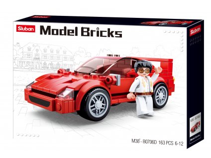 Sluban Model Bricks M38-B0706D Italský sporťák