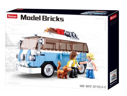 Sluban Model Bricks M38-B0707 Hippie autobus