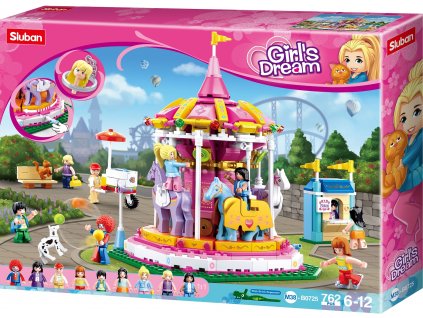 Sluban Girls Dream M38-B0725 Koníčkový kolotoč