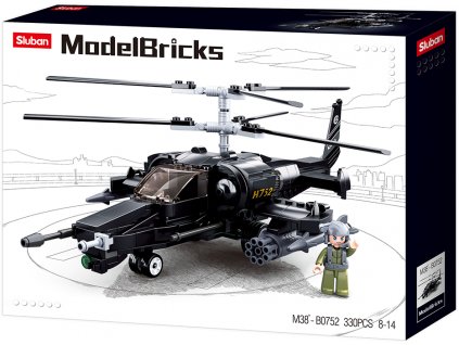 Sluban Army Model Bricks M38-B0752 Bojový vrtulník