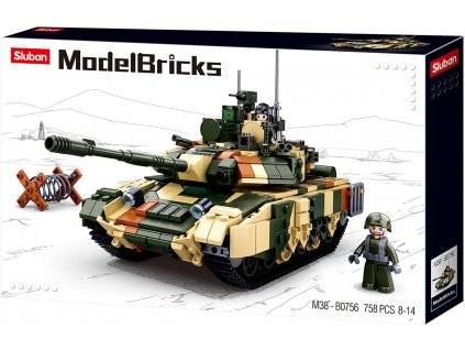 Sluban Army Model Bricks M38-B0756 Velký bitevmí tank