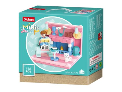 Sluban Mini pokojíčky M38-B0757B Obývací pokoj