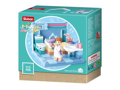 Sluban Mini pokojíčky M38-B0757D Koupelna
