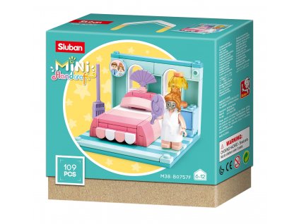 Sluban Mini pokojíčky M38-B0757F Ložnice