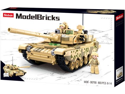 Sluban Model Bricks M38-B0790 Hlavní Bitevní tank 2v1