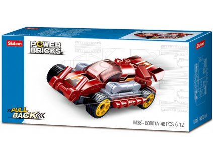 Sluban Power M38-B0801A Natahovací auto Červený Rychlík