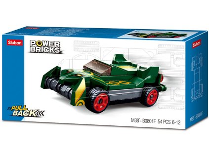 Sluban Power M38-B0801F Natahovací auto Zelený smyk
