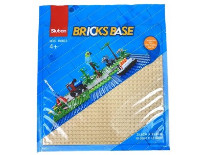 Sluban Bricks Base M38-B0833A Základní deska 25.6 x 25.6 cm béžová