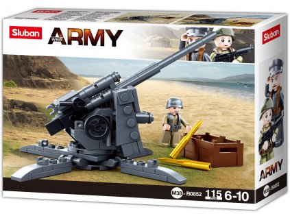 Sluban Army WW2 M38-B0852 Protiledlový kanón
