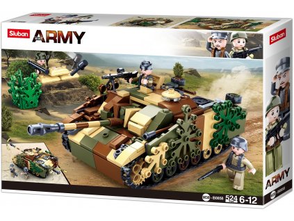 Sluban Army N38-B0858 Maskovaný obrněný tank