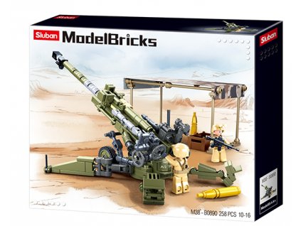 Sluban Army Model Bricks M38-B0890 M777 Howitzer