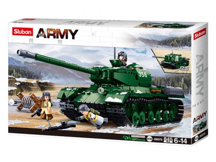 Sluban Army Bitva o Budapešť M38-B0979 IS-2 Sovětský těžký tank 2v1