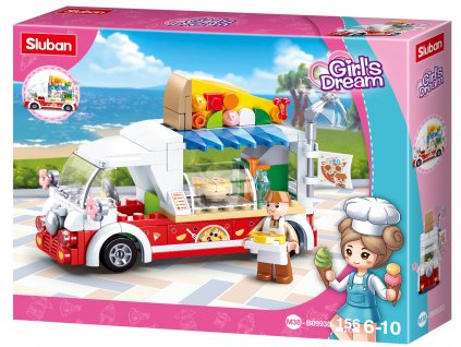 Sluban Girls Dream M38-B0993D Mobilní pizza stánek