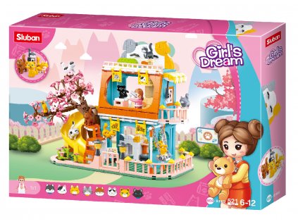 Sluban Girls Dream M38-B1089 Dům s osmi kočičkami