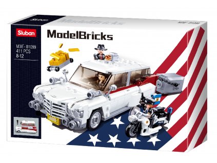 Sluban ModelBricks M38-B1099 Americký vůz pro lupiče