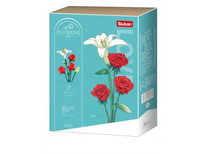 Sluban Flowers M38-B1121B Růže s Lilii