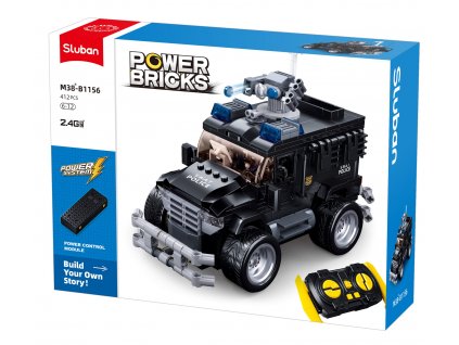 Sluban Power Bricks M38-B1156 R/C Útočné vozidlo Tiger na dálkové ovládání