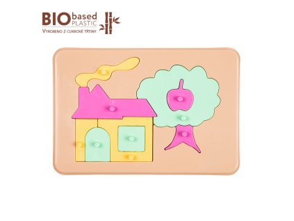 ELFIKI BIO PLAST Vkládací puzzle Obrázky pro děti - 8 druhů
