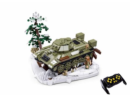 42122 sluban army power rc tank t34 76