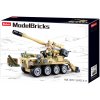 Sluban Army Model Bricks M38-B0751 Mobilní kanón 8x8 s pozemním minometem