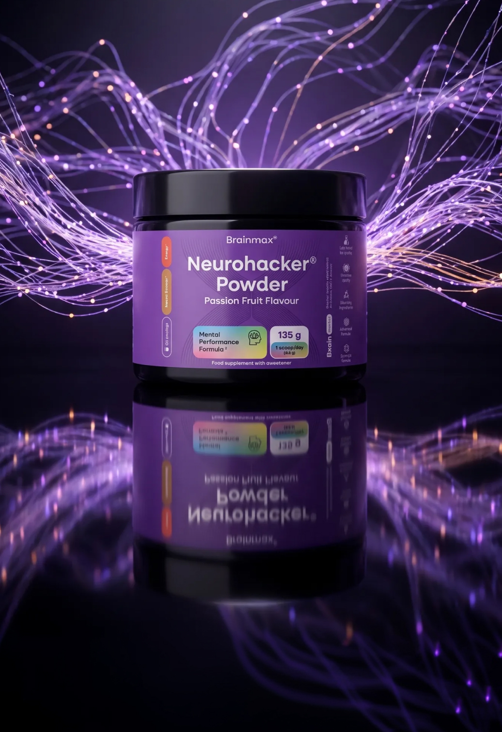 Neurohacker® Powder, Passion Fruit, 135 g